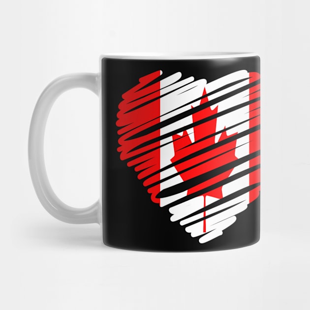 Canadian Heart Flag by dk08